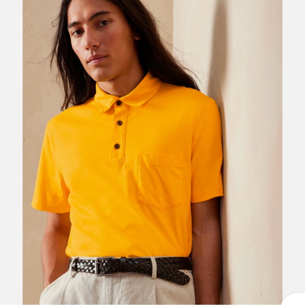 NWT - Men's Banana Republic Supima Polo Shirt sM